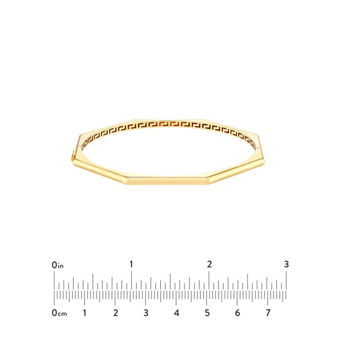 Geometric Octagon Bangle Bracelet 5