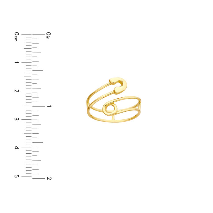 Safety Pin Wrap Ring size guide