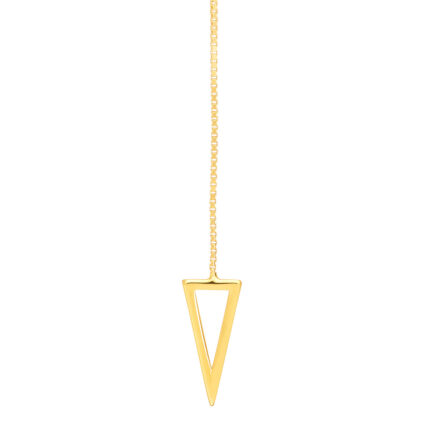 Mini triangle long drop earring - Via Jewelry