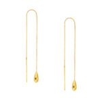 Teardrop earring gold - Via Jewelers