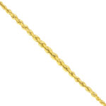 Graduated Rope Chain Gold Necklace