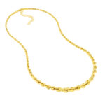 Graduated Rope Chain Necklace