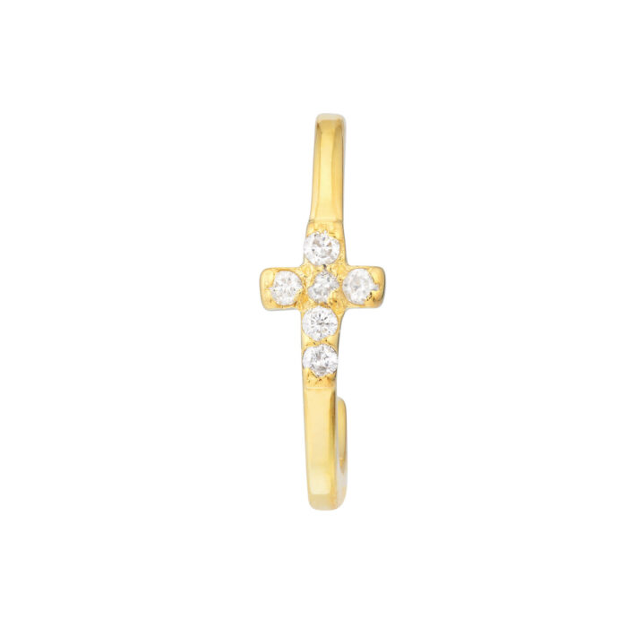 Cross ear cuff