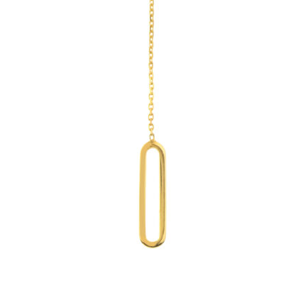 link earring gold - via jewelery