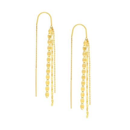 Multi Chain Dangle Threader Earrings - Via Jewelry