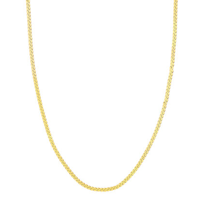 Serpentine Chain Gold Necklace