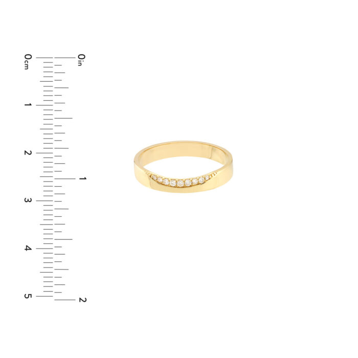 Diamond Chevron Polished Band 3