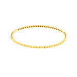 Beaded Bangle - yellow gold