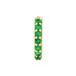 Emerald Row Hoop Earrings 2
