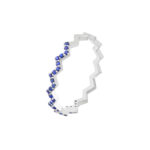 Sapphire Stones Zig Zag Ring 2