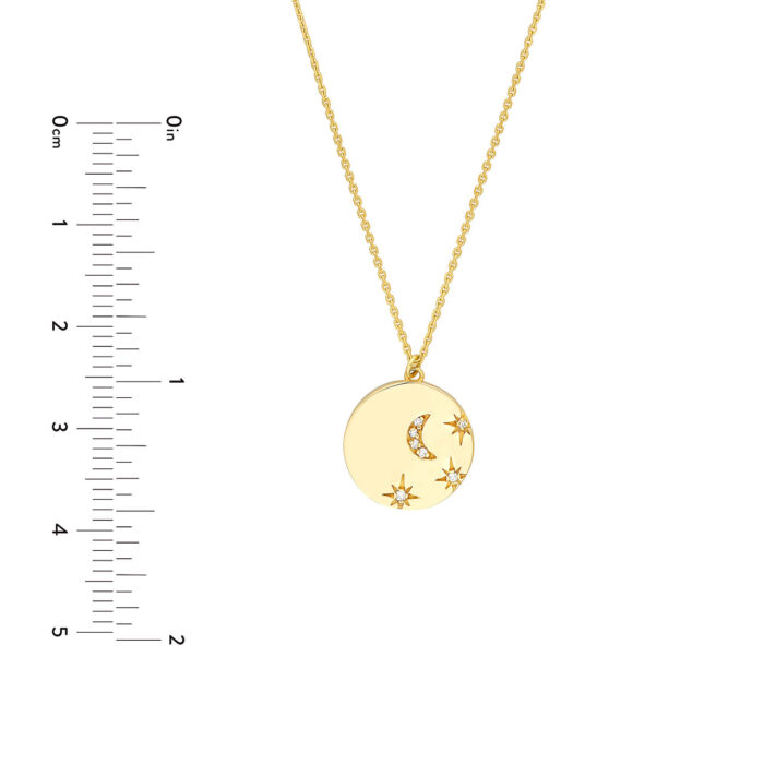 Moon & Stars Gold Necklace