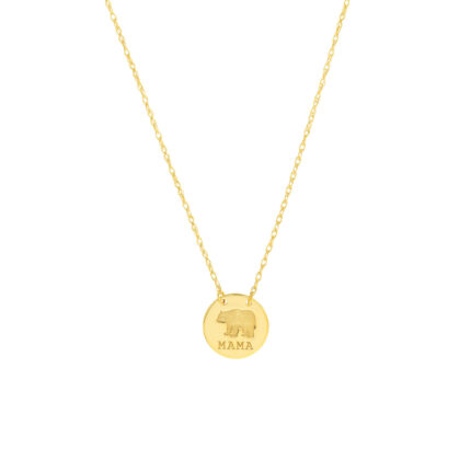 mama bear gold necklace