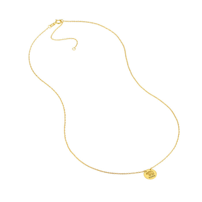 mama bear gold necklace