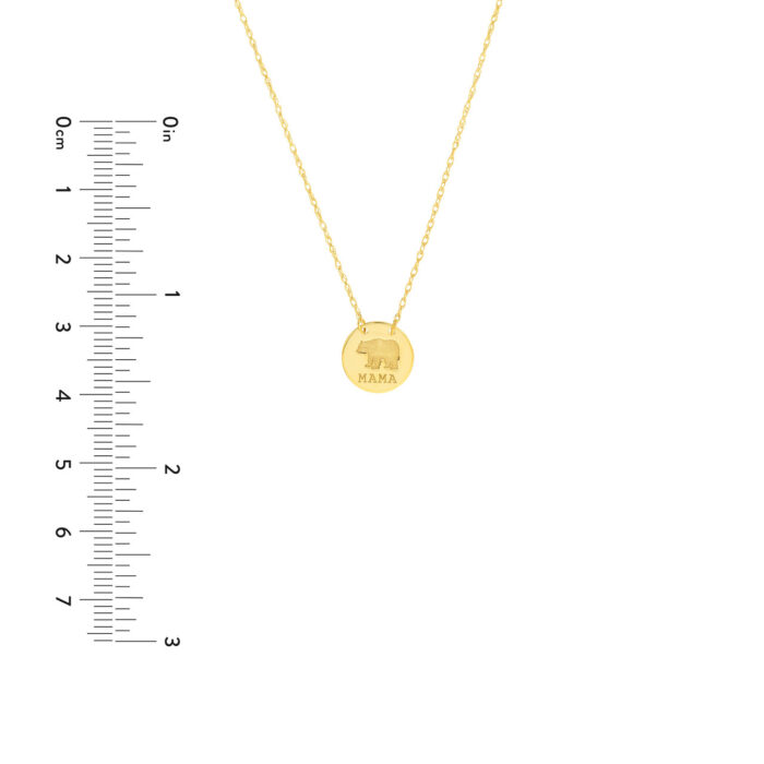 mama bear gold necklace