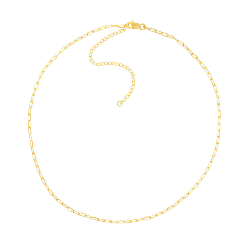 links choker gold necklace