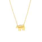 mama bear gold necklace