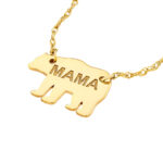 mama bear gold necklace