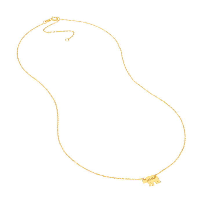 mama bear gold necklace