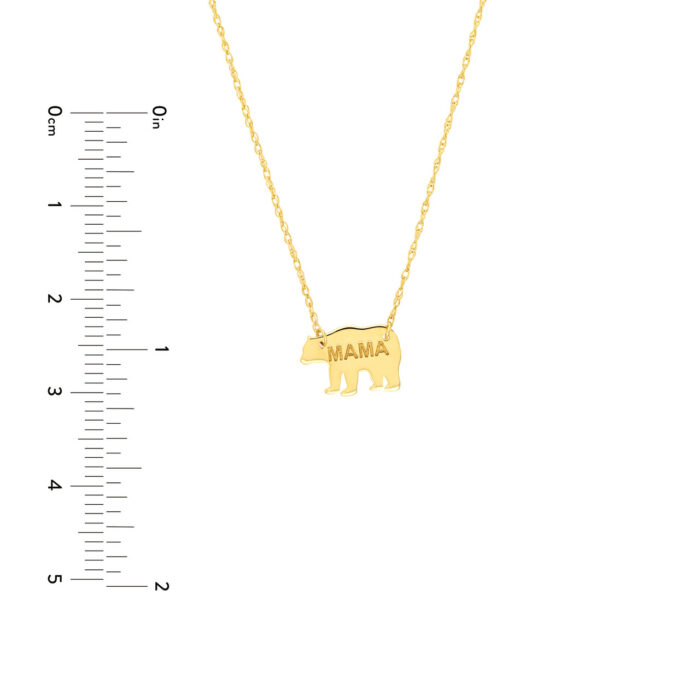 mama bear gold necklace