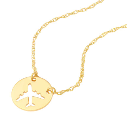 airplane pendant necklace