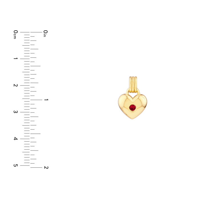 Ruby Heart Pendant