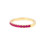 Ruby Gemstone Stackable Band