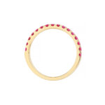 Ruby Gemstone Stackable Band