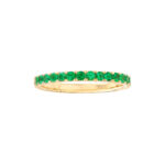 Emerald Gemstone Stackable Band