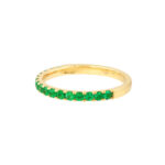 Emerald Gemstone Stackable Band