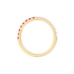 Ruby & Diamond Stackable Band