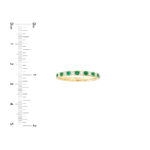 Emerald & Diamond Stackable Band