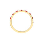 Ruby & Diamond Stackable Band