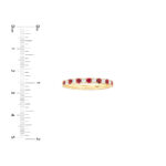 Ruby & Diamond Stackable Band