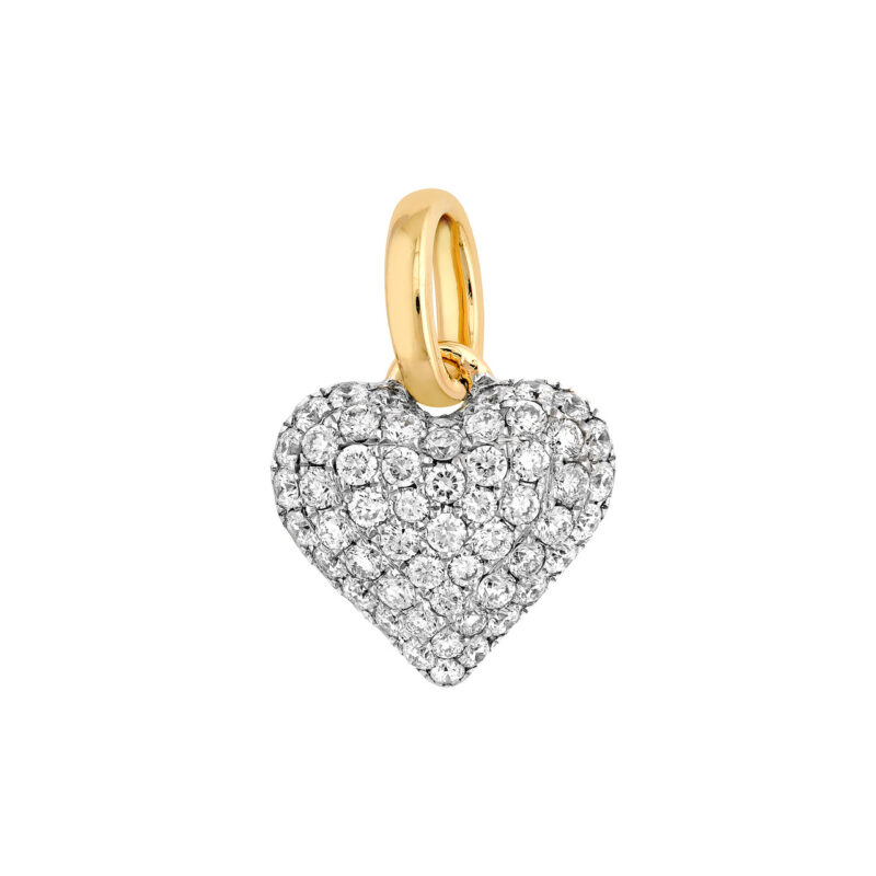 Pave Diamond Heart Pendant