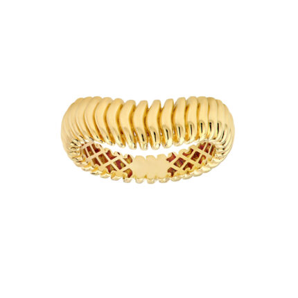 wavy design gold ring